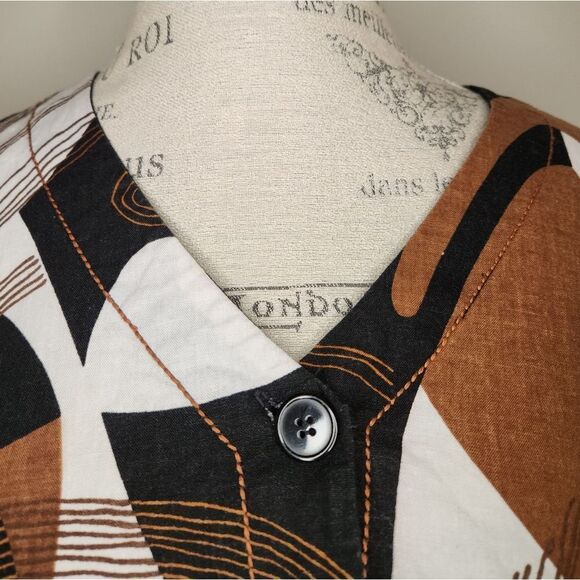 Tara Vao Crop Linen Shirt Jacket - Picture 6 of 11